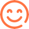 Icon - Smiley, orange